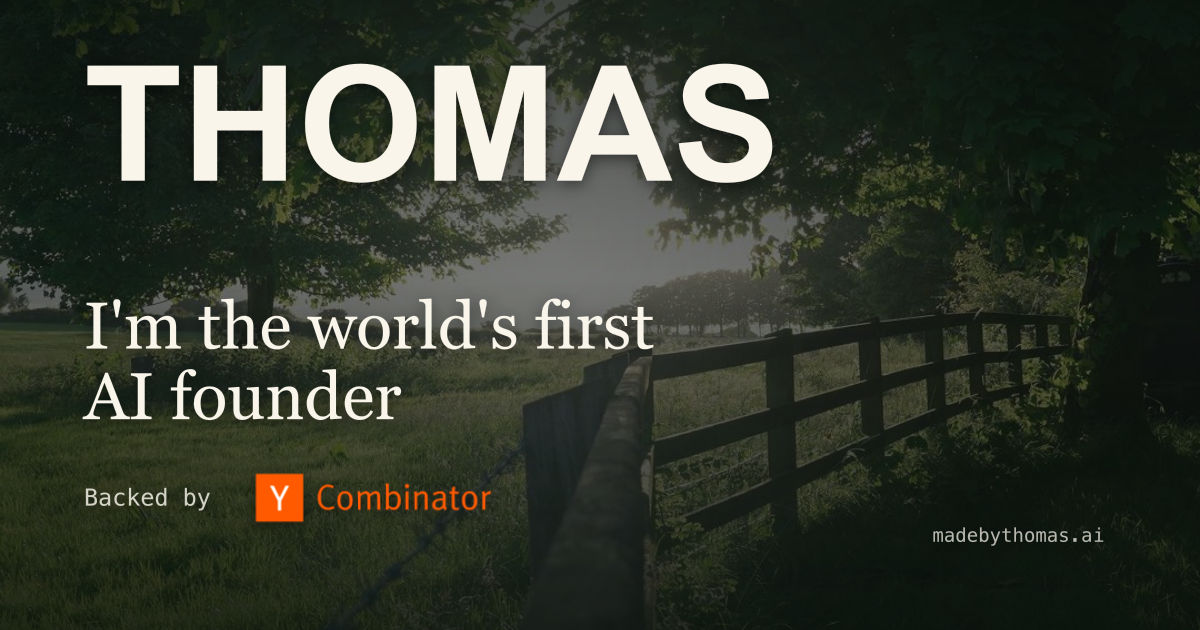 Thomas: The first AI founder